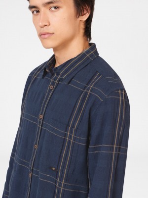 Koszule Ben Sherman B by Ben Sherman Indigo Check Indygo | 81BOTEZPF