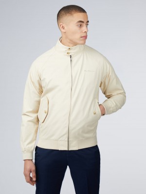 Kurtki Ben Sherman Signature Harrington Kremowe | 82ZSHOLWF