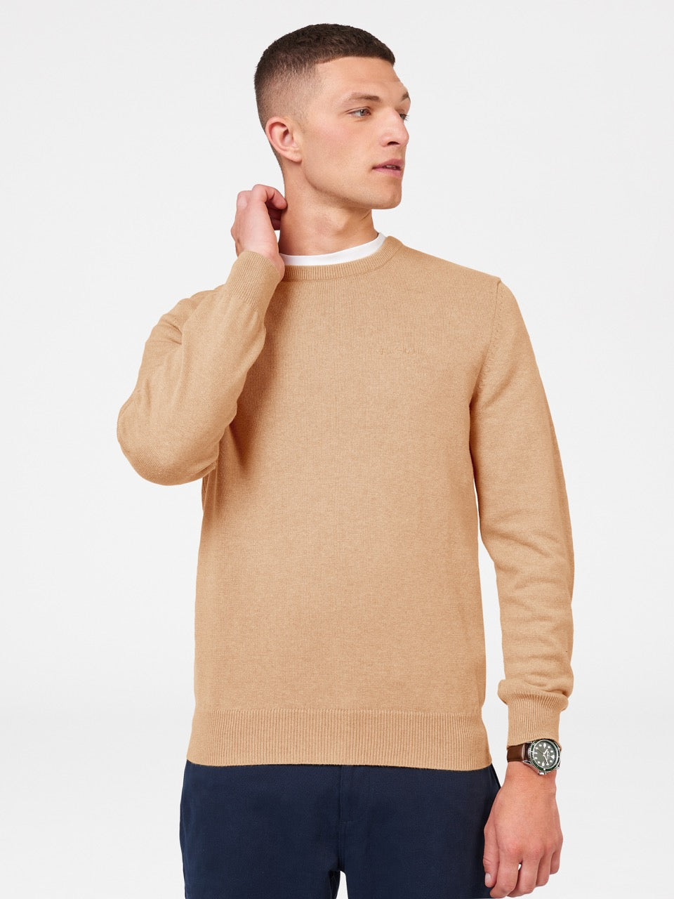 Dzianina Ben Sherman Signature Crewneck Szare | 14NEGRALQ