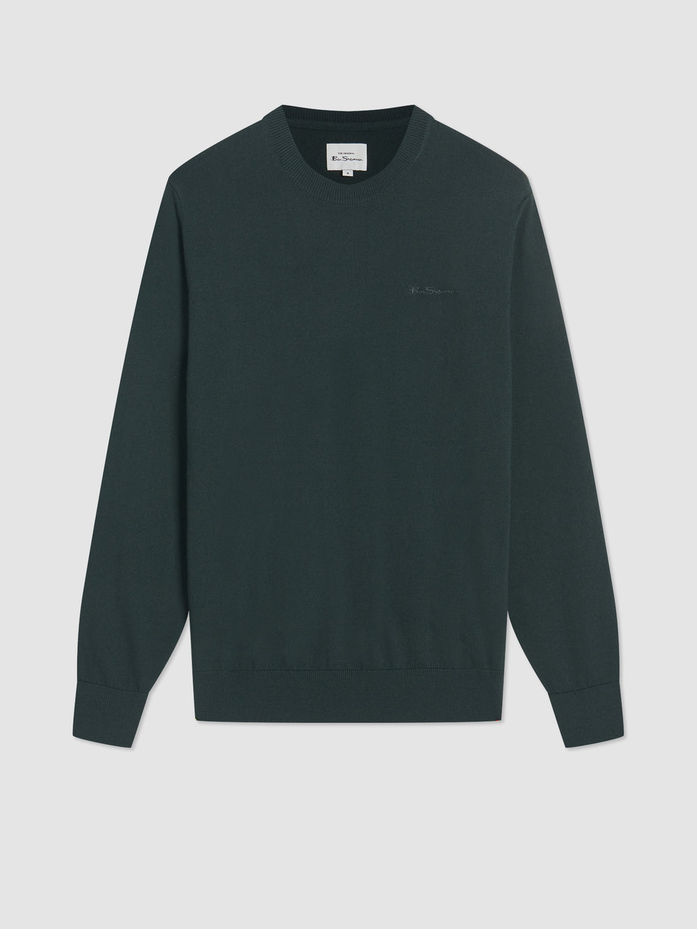 Dzianina Ben Sherman Signature Merino Crewneck Ciemny Zielone | 23AYVFTHN