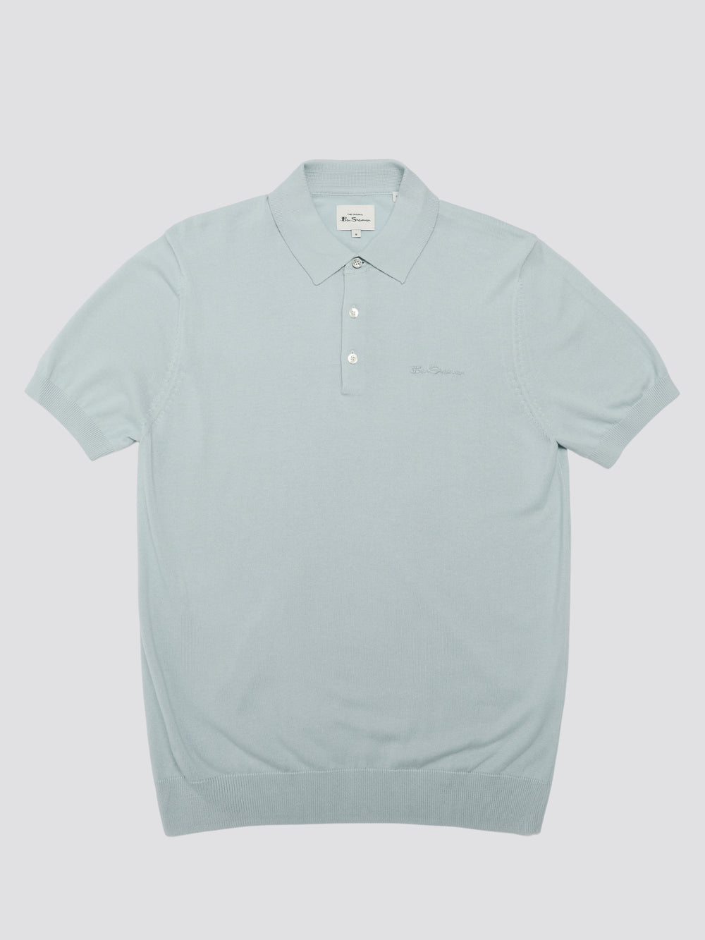 Dzianina Ben Sherman Signature Short Sleeve Polo Niebieskie | 51JNZSYUB