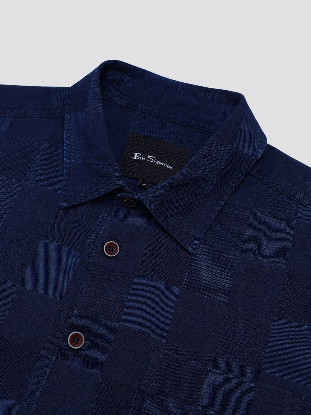 Koszule Ben Sherman B by Ben Sherman Indigo Check Granatowe | 01QKRPOFM