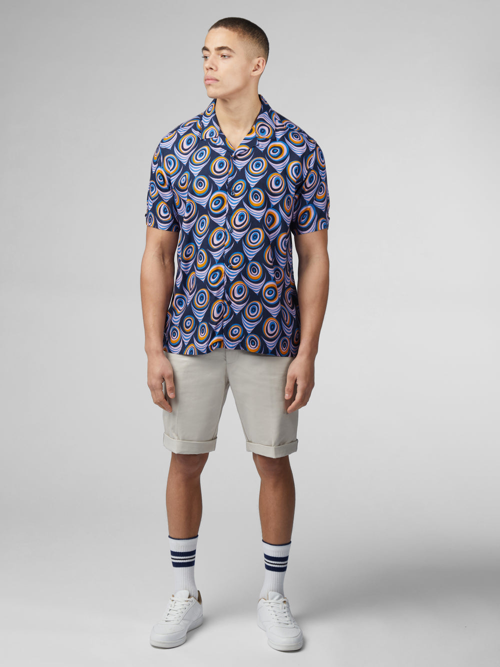 Koszule Ben Sherman B by Ben Sherman Psychedelic Print Fioletowe | 01AUYTZQB