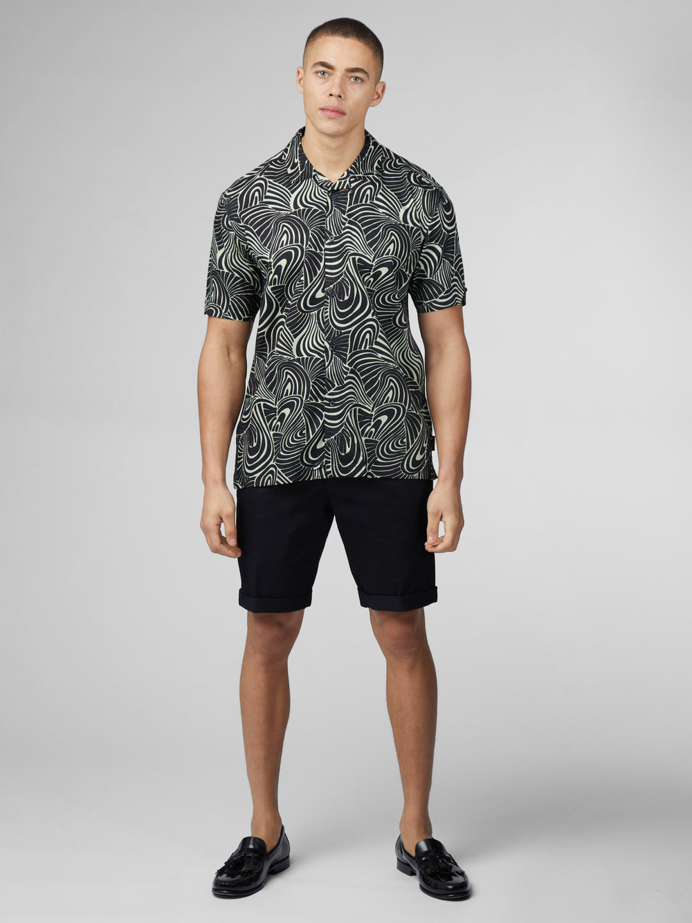 Koszule Ben Sherman B by Ben Sherman Psychedelic Swirl Print Mięta | 51PRMBLEZ