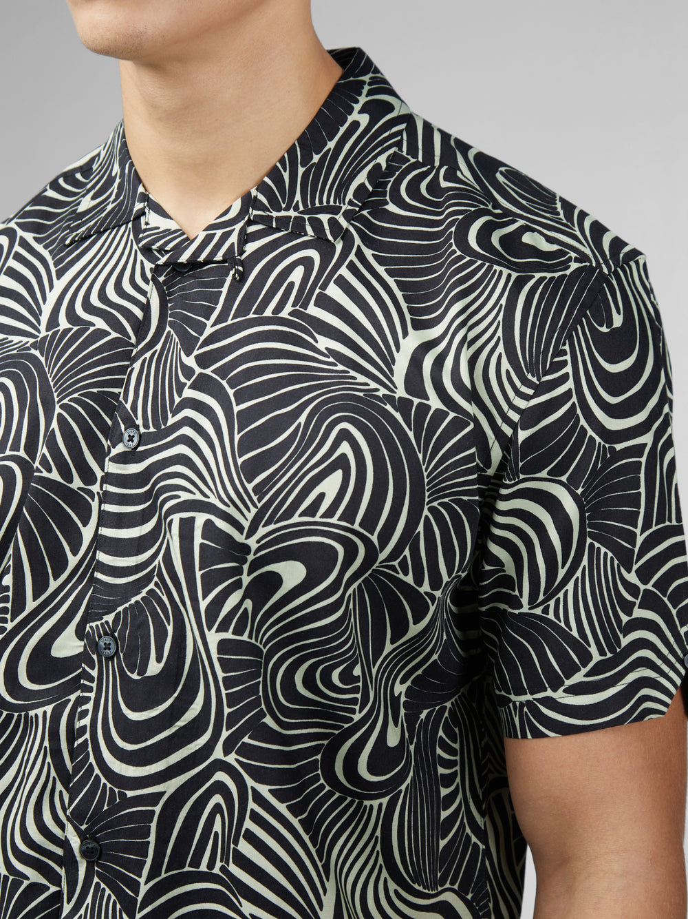 Koszule Ben Sherman B by Ben Sherman Psychedelic Swirl Print Mięta | 51PRMBLEZ