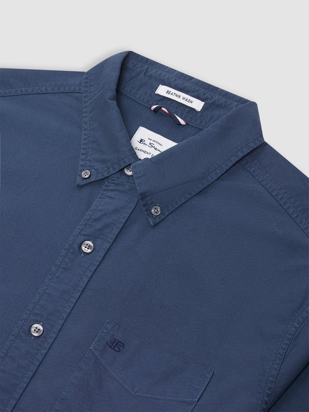 Koszule Ben Sherman Beatnik Oxford Garment Dye Indygo | 31FHAIGYE