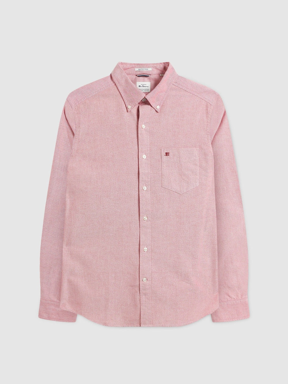 Koszule Ben Sherman Brighton Oxford Organic Głęboka Czerwone | 39BWKZUFS