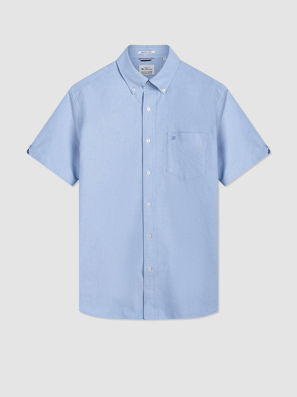 Koszule Ben Sherman Brighton Oxford Organic Niebieskie | 78YPVKEIX