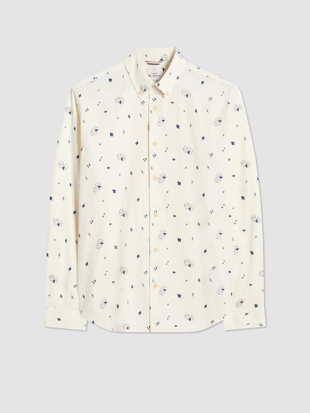 Koszule Ben Sherman Conversational Icon Białe | 12WIDHXKC