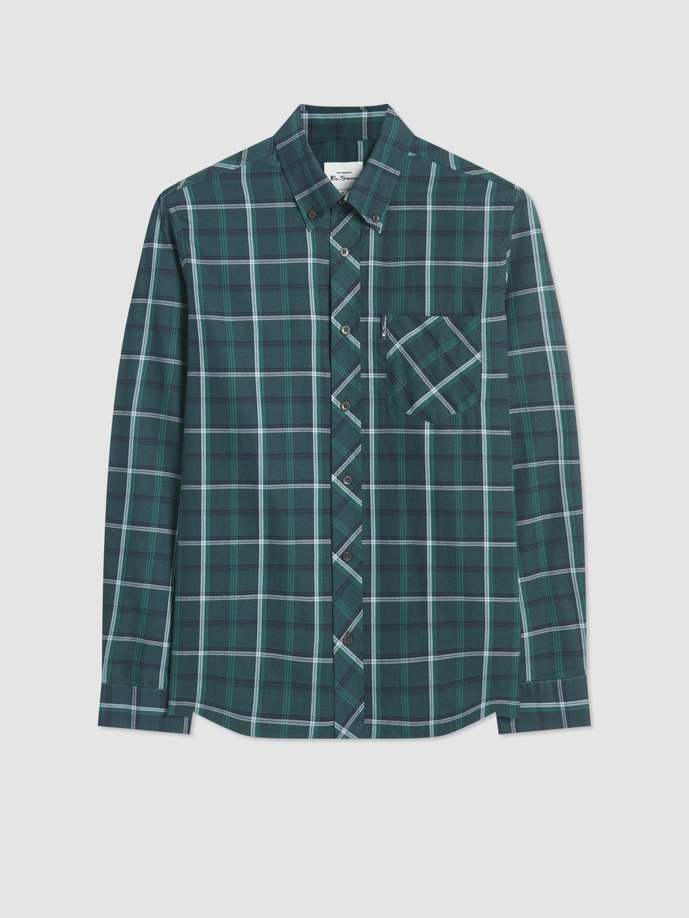 Koszule Ben Sherman Grid Check Zielone | 29YTEFUPB