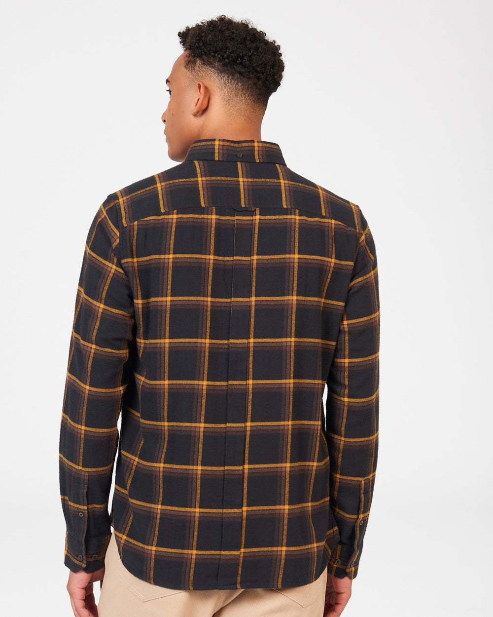 Koszule Ben Sherman Oversized Brushed Check Czarne | 94TQCLNZI