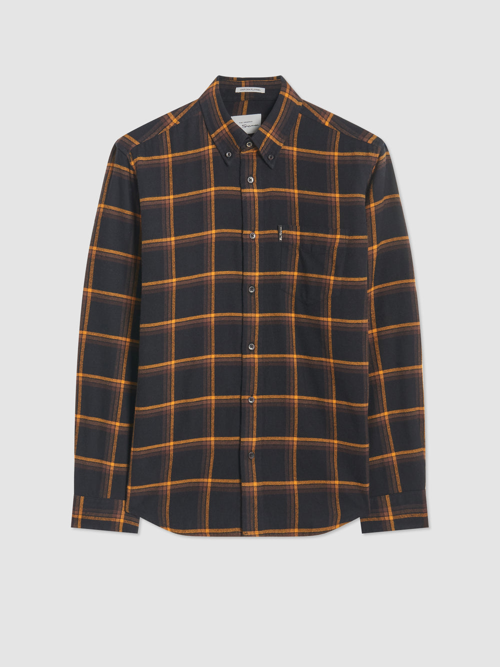 Koszule Ben Sherman Oversized Brushed Check Czarne | 94TQCLNZI