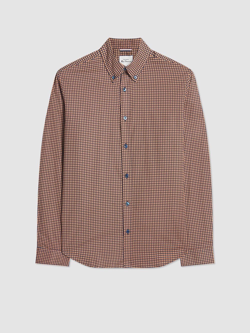 Koszule Ben Sherman Signature Chevron Pomarańczowe | 62WMFUZPT