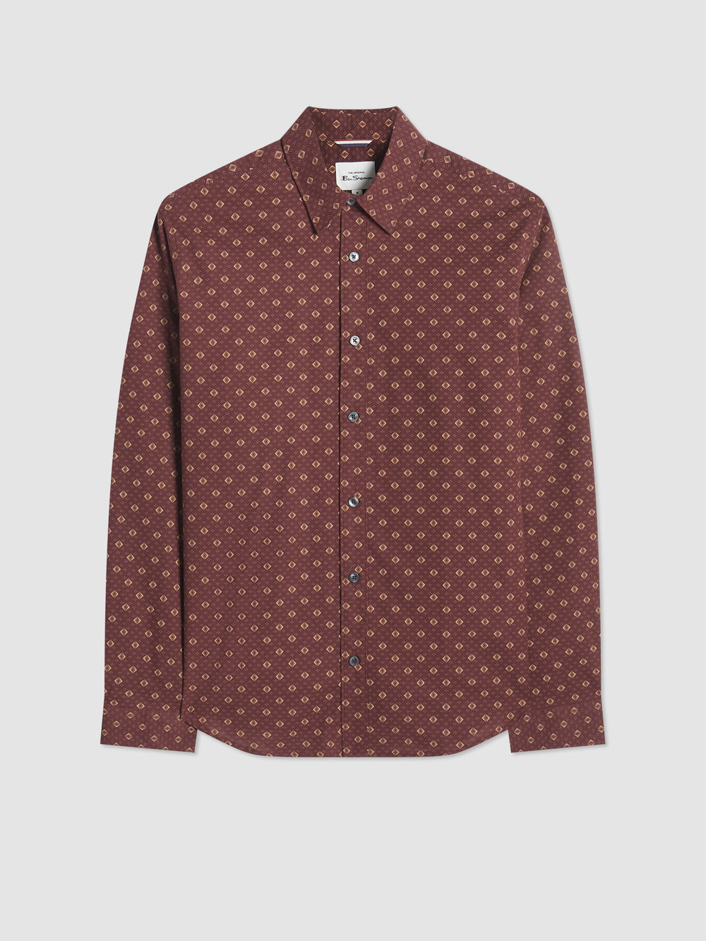 Koszule Ben Sherman Signature Geo Brązowe | 41SNTXHOA