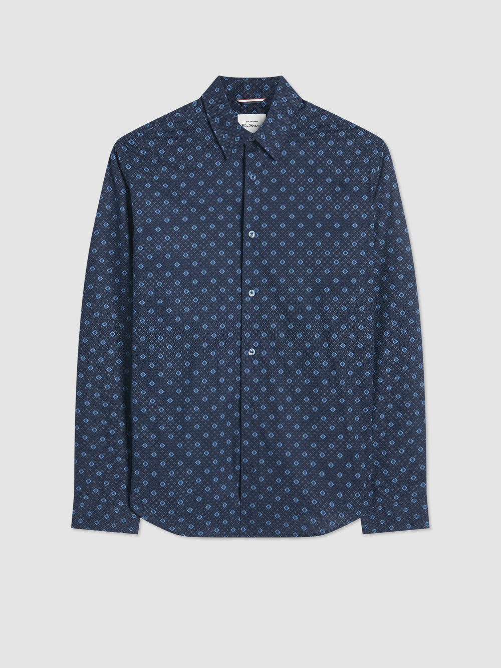 Koszule Ben Sherman Signature Geo Niebieskie | 09SGRPOWF