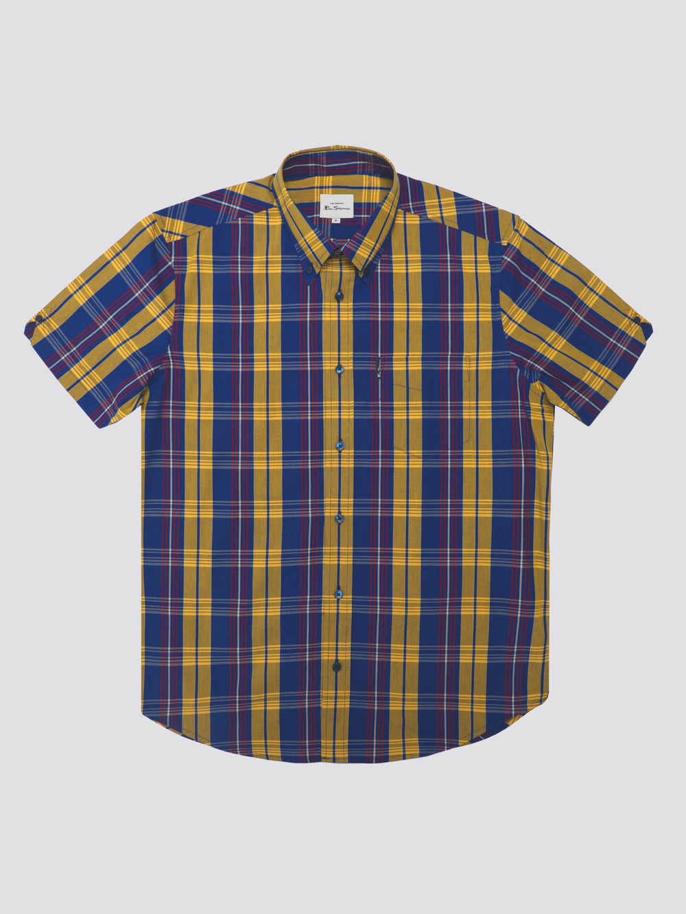 Koszule Ben Sherman Signature Irregular Check Niebieskie | 67KVTLUFO