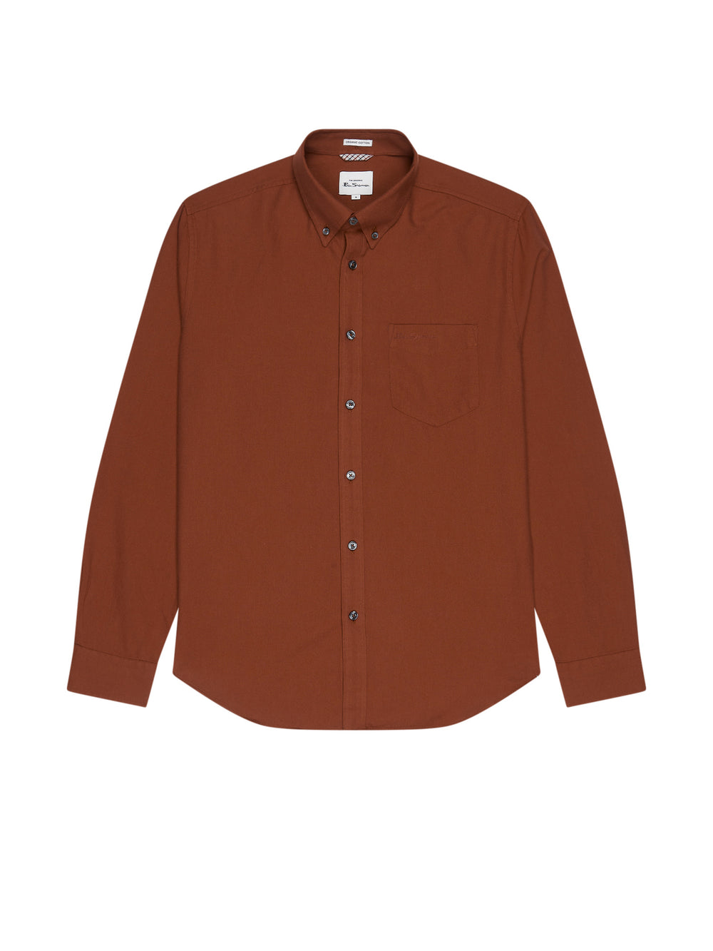 Koszule Ben Sherman Signature Long-Sleeve Oxford Pomarańczowe | 53PYWFRNE