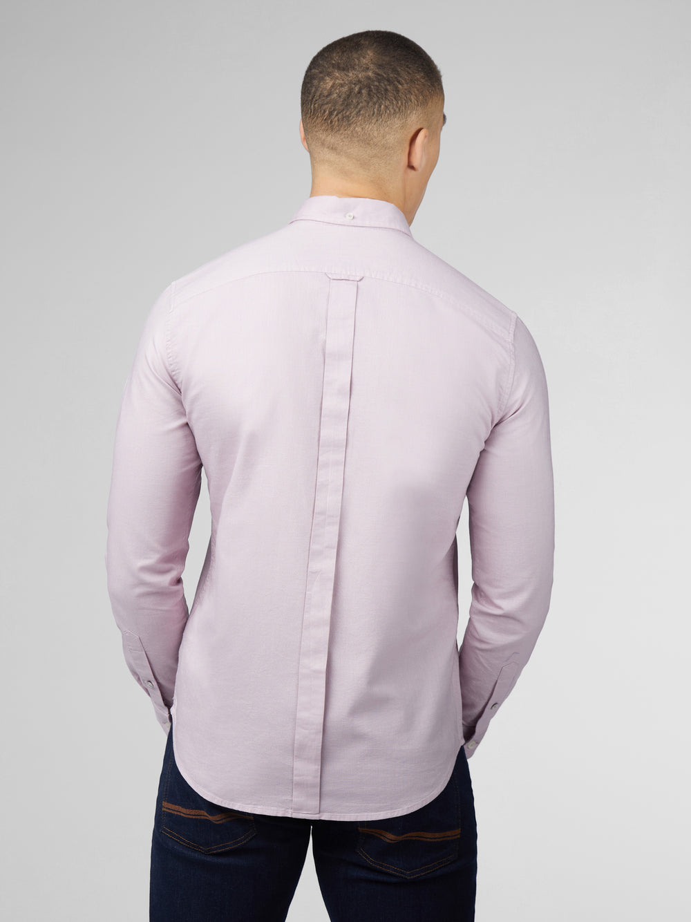 Koszule Ben Sherman Signature Oxford Long Sleeve Fioletowe | 91UPFZKWE