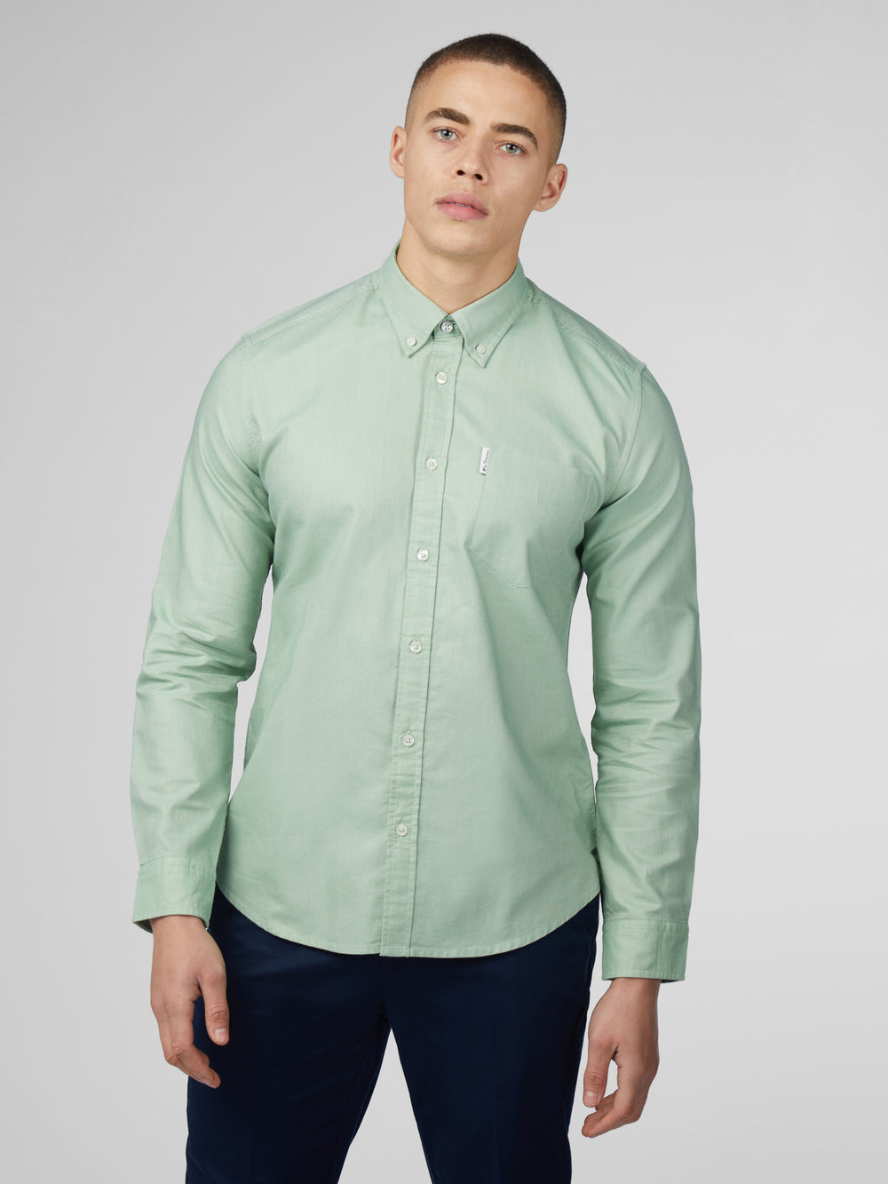 Koszule Ben Sherman Signature Oxford Zielone | 50RDAPULE