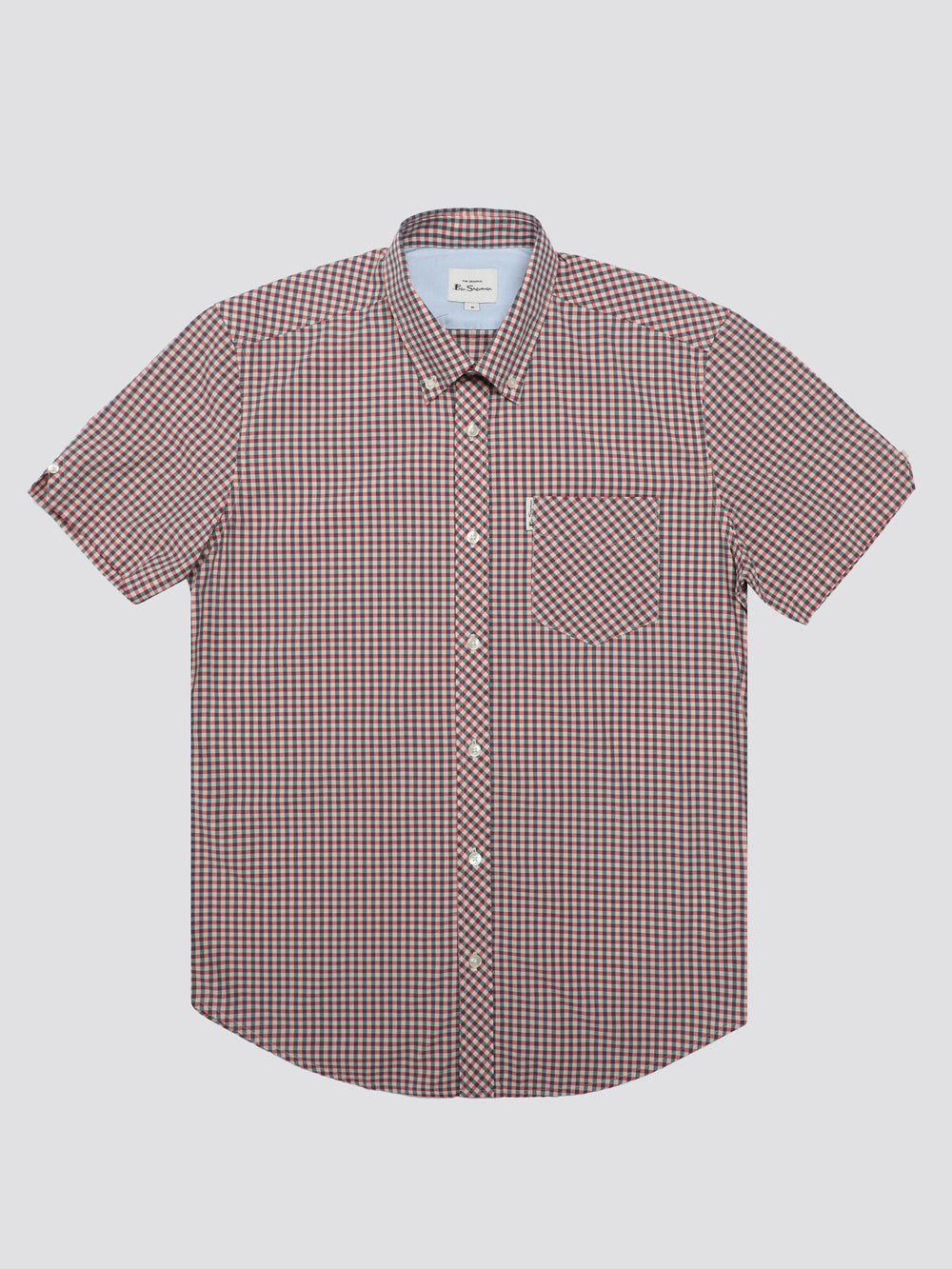 Koszule Ben Sherman Signature Short Sleeve Gingham Czerwone Białe | 47GJHBRWI