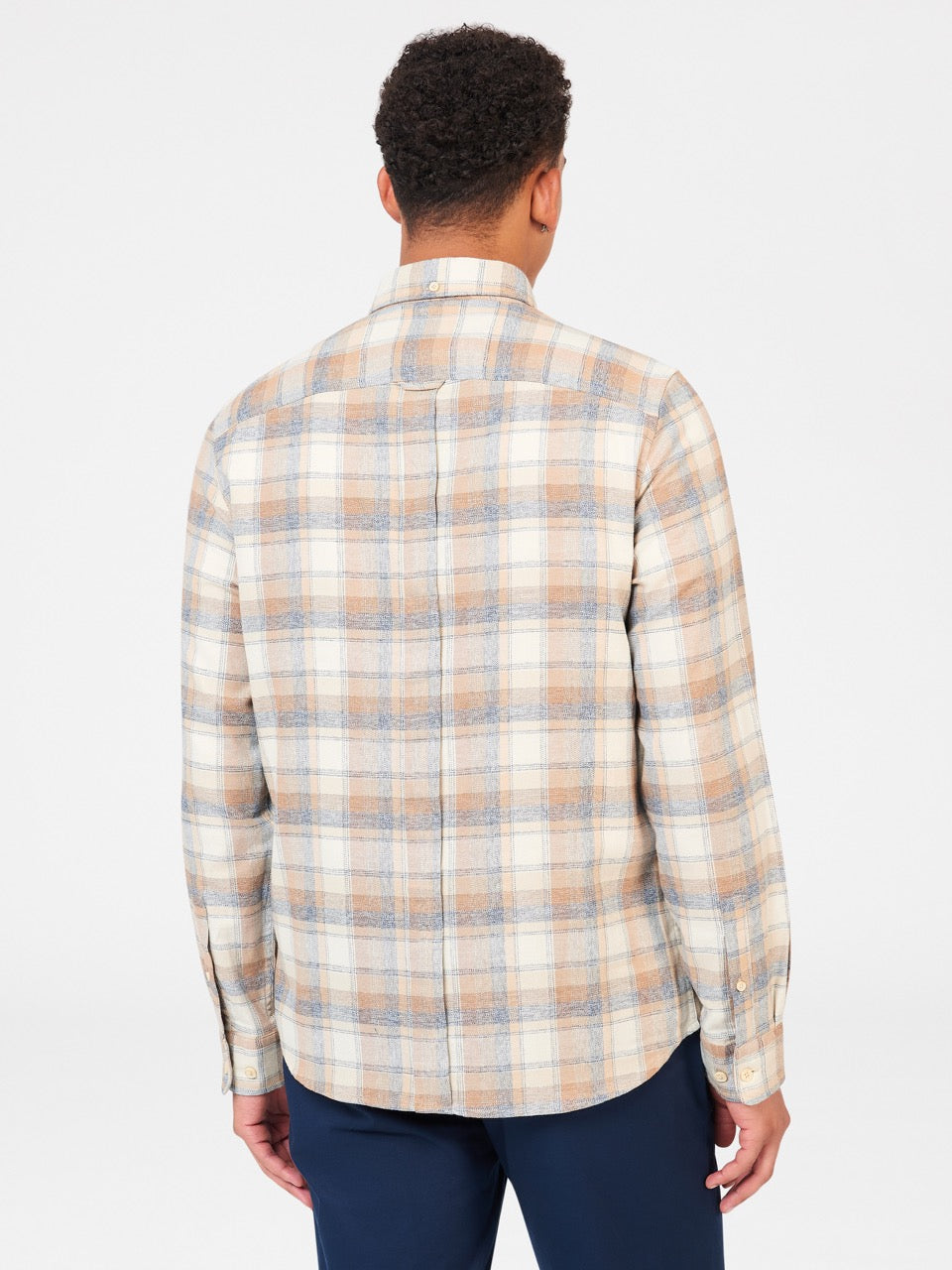 Koszule Ben Sherman Twisted Yarn Check Brązowe | 78FICTVQO