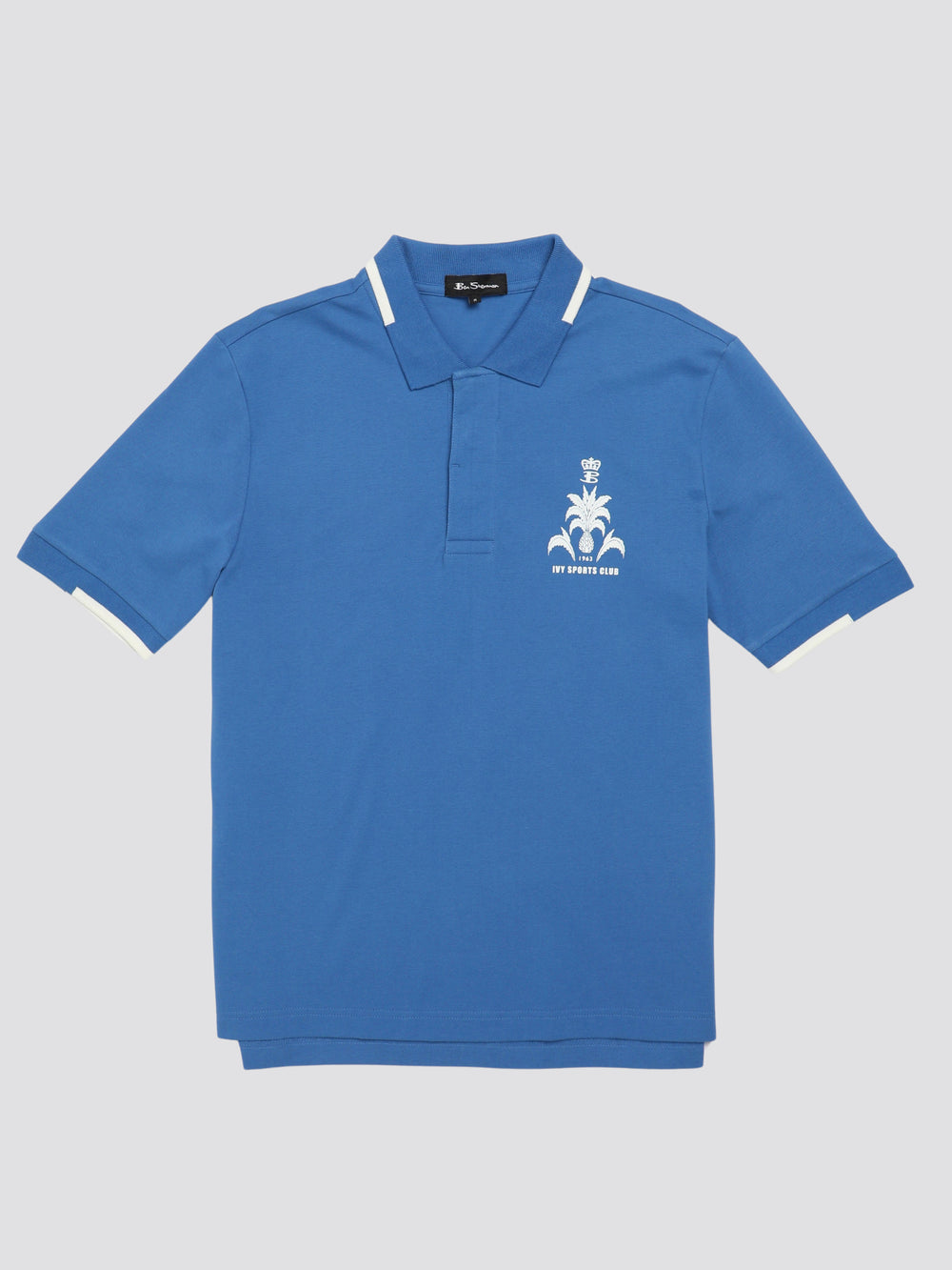 Koszulki Polo Ben Sherman B by Ben Sherman Sports Club Embroidered Niebieskie | 90QLIOWXB