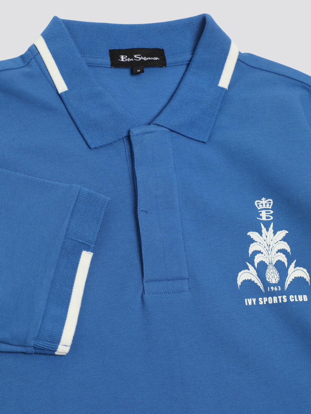 Koszulki Polo Ben Sherman B by Ben Sherman Sports Club Embroidered Niebieskie | 90QLIOWXB