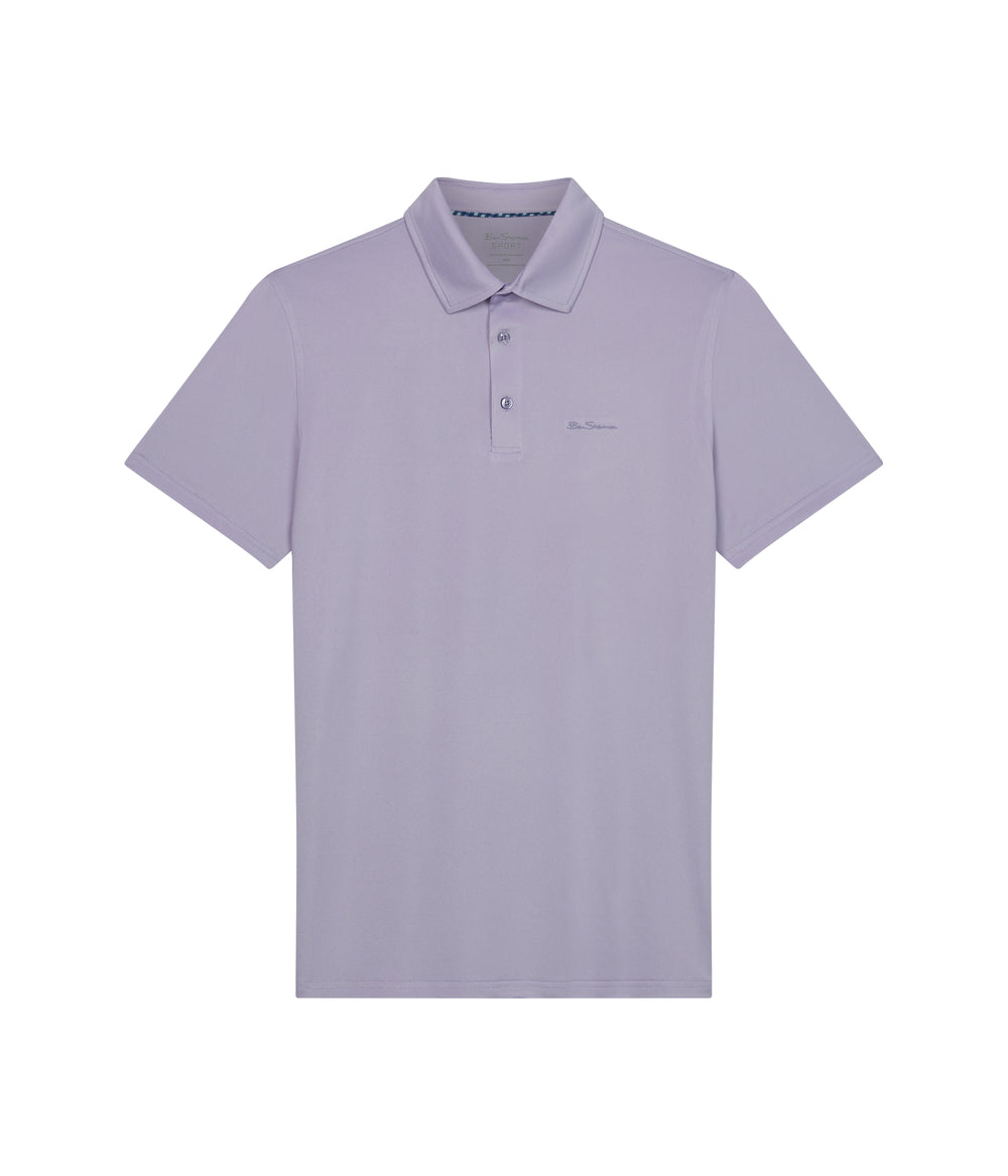 Koszulki Polo Ben Sherman Solid Air Pique Sports Fit Fioletowe | 85GVQFOHC