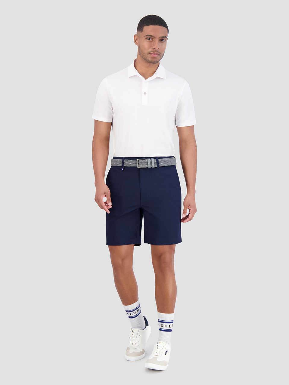 Koszulki Polo Ben Sherman Solid Air Pique Sports Fit Białe | 10RFOMGYK