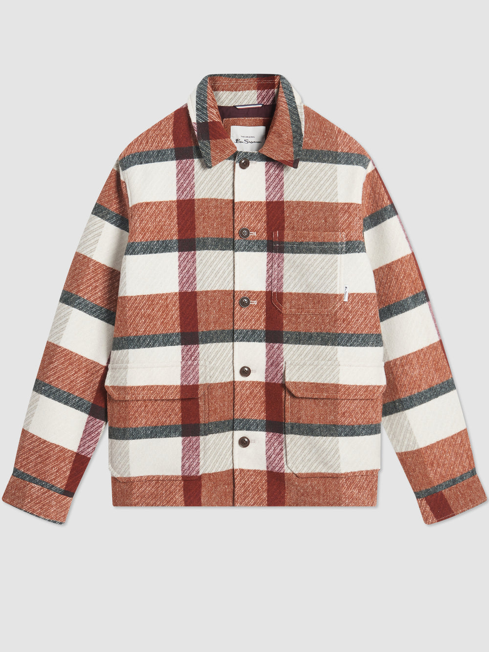 Kurtki Ben Sherman Plaid Pomarańczowe | 52DRHKPOI