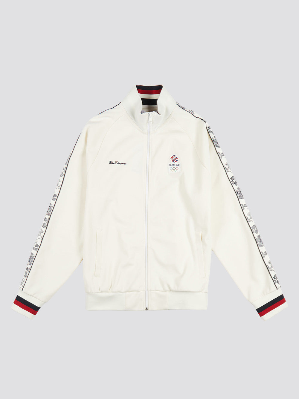 Kurtki Ben Sherman Team GB Taped Track Top Białe | 19ZECHTUS