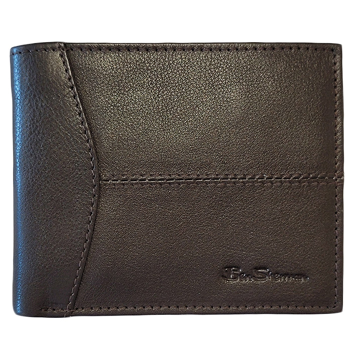 Portfele Ben Sherman Cooke Bill Fold Leather Brązowe | 27OWTMGFQ