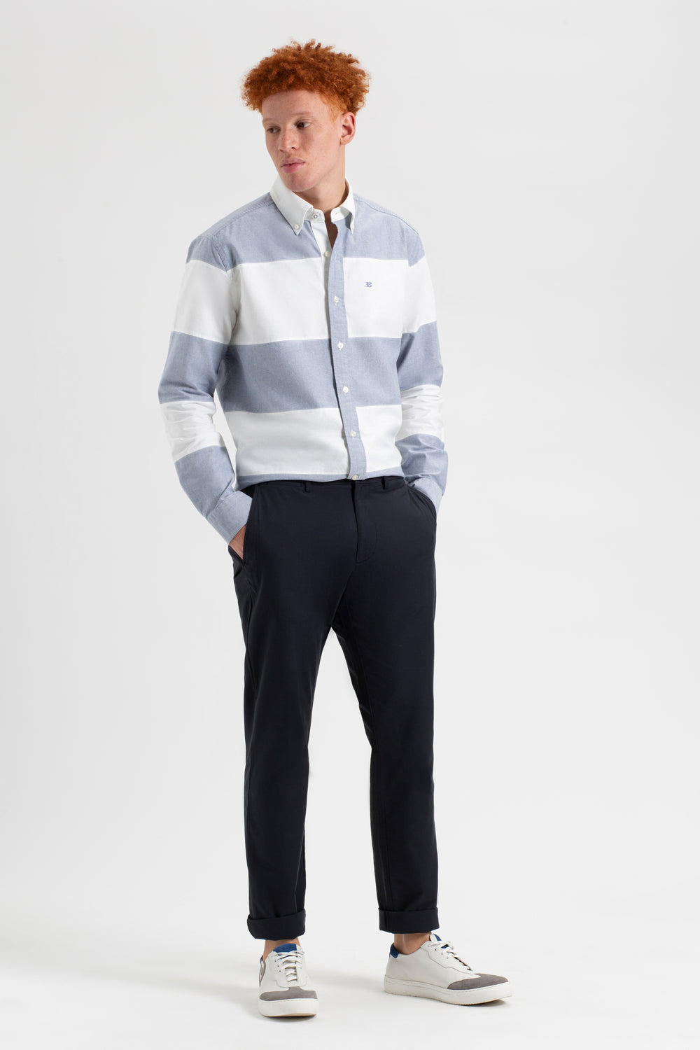 Spodnie Ben Sherman Everyday Slim Fit Chino Czarne | 46BXASKVO