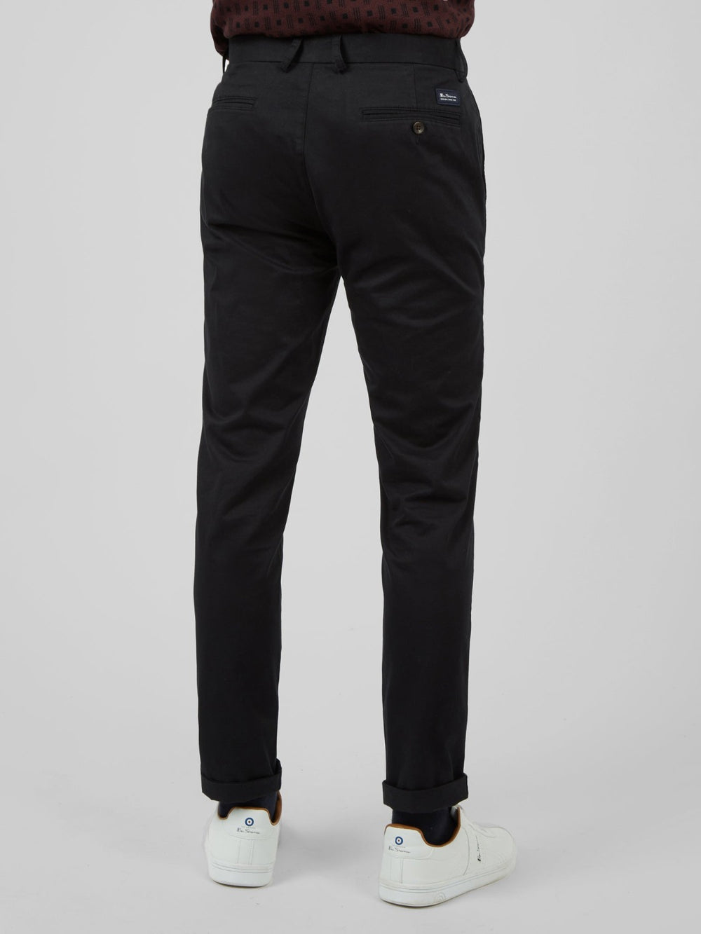 Spodnie Ben Sherman Signature Skinny Stretch Chino Czarne | 86HMWZEDX