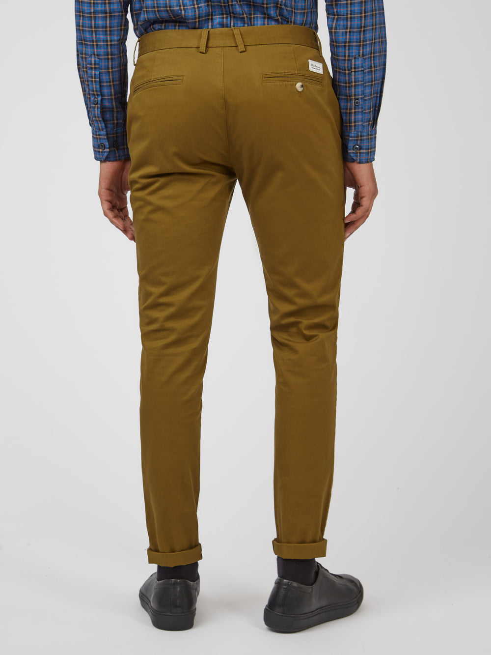 Spodnie Ben Sherman Signature Skinny Stretch Chino Brązowe | 34RFKDOCU