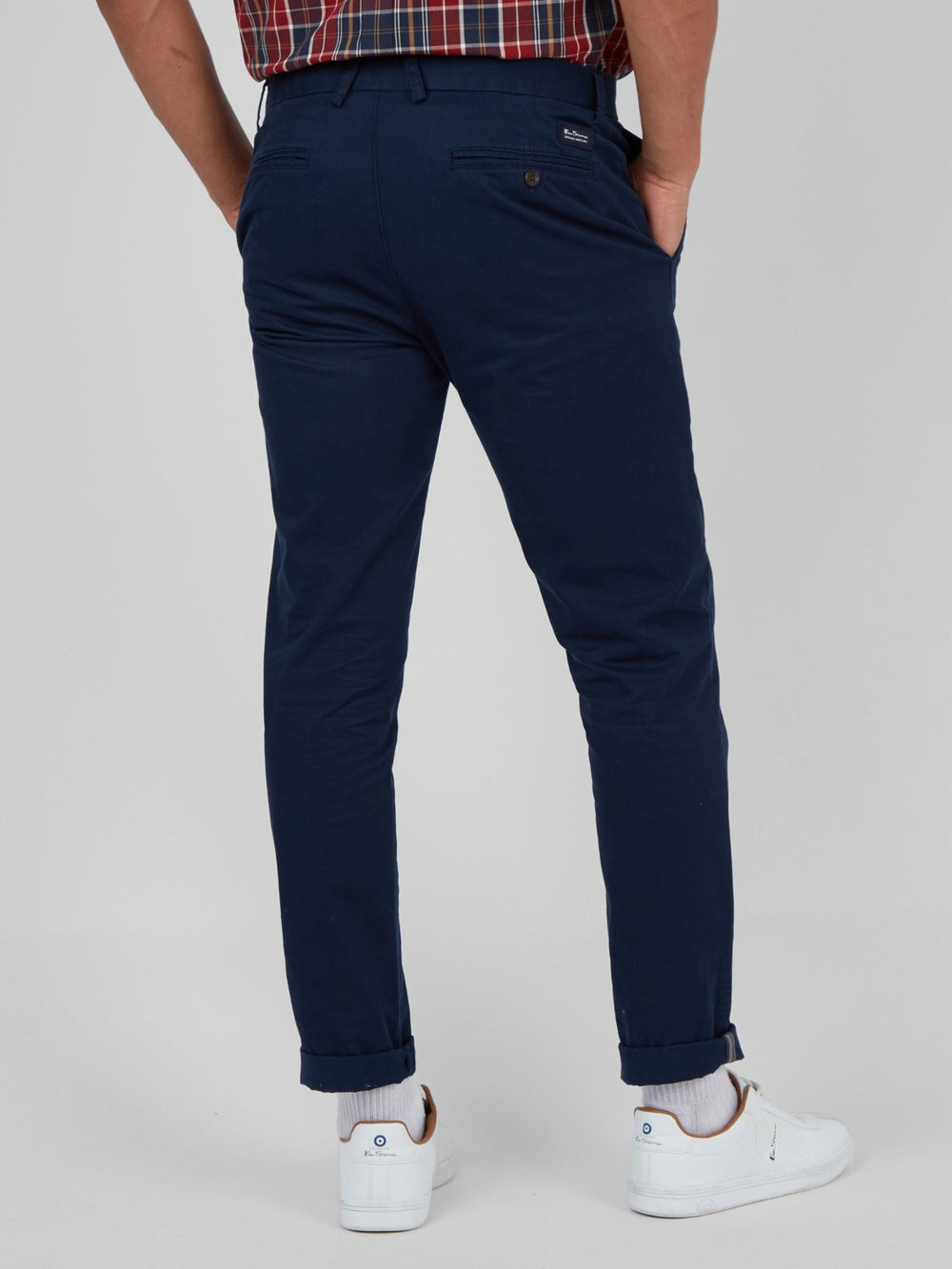 Spodnie Ben Sherman Signature Skinny Stretch Chino Granatowe | 38JUIGHDP