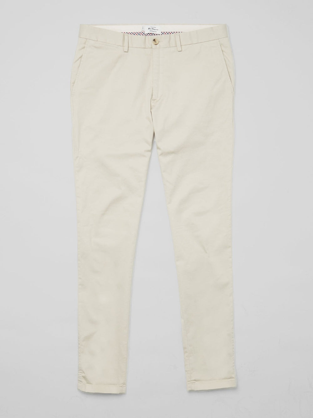 Spodnie Ben Sherman Signature Skinny Stretch Chino Białe | 39ILQWECJ