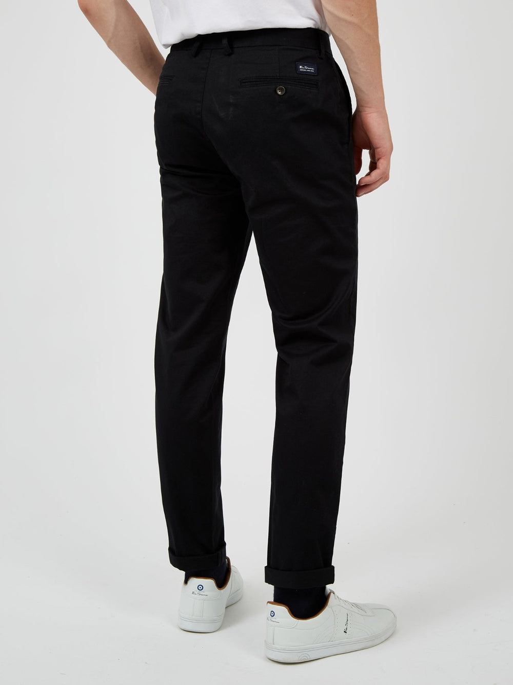 Spodnie Ben Sherman Signature Slim Stretch Chino Czarne | 63TAXZQFI