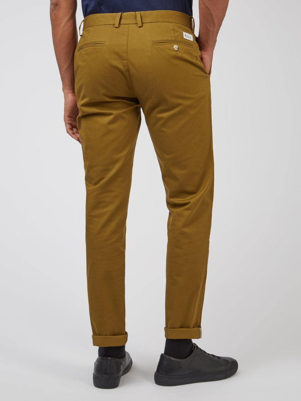 Spodnie Ben Sherman Signature Slim Stretch Chino Brązowe | 65QXIGNPR