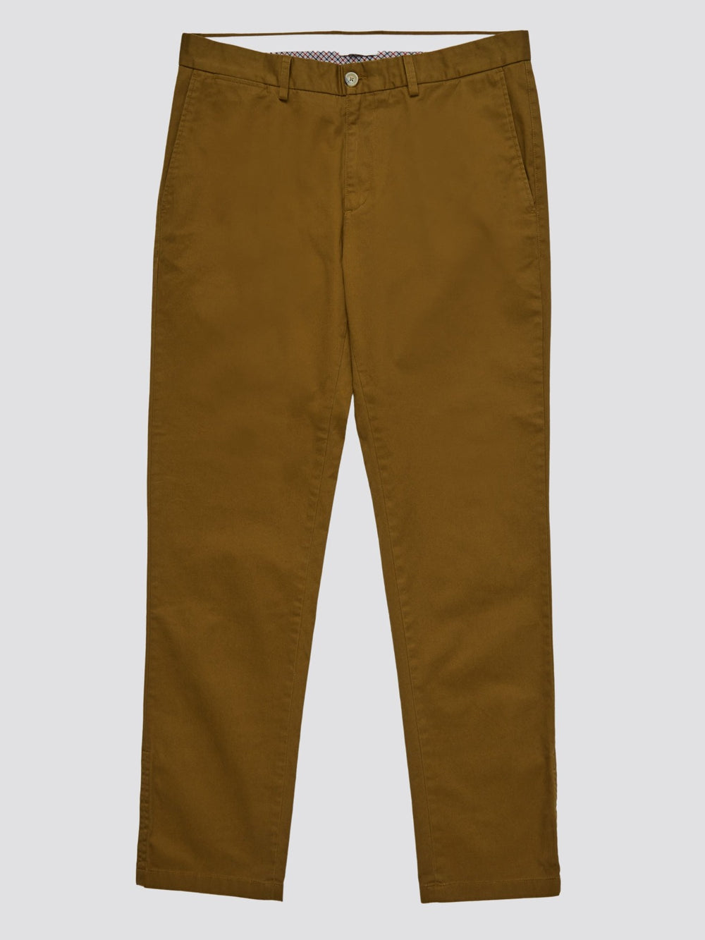 Spodnie Ben Sherman Signature Slim Stretch Chino Brązowe | 65QXIGNPR