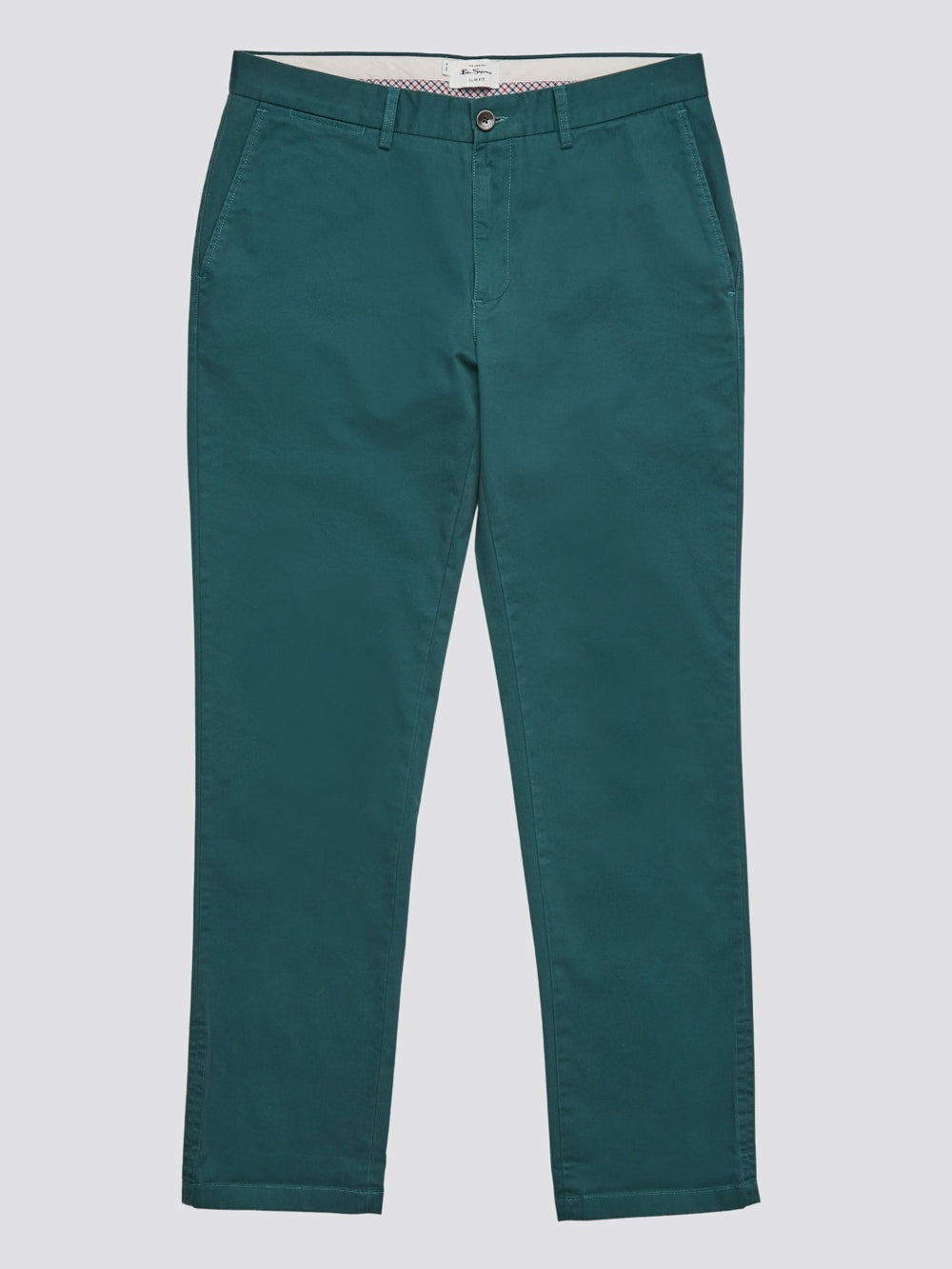 Spodnie Ben Sherman Signature Slim Stretch Chino Zielone | 15OWYINAF