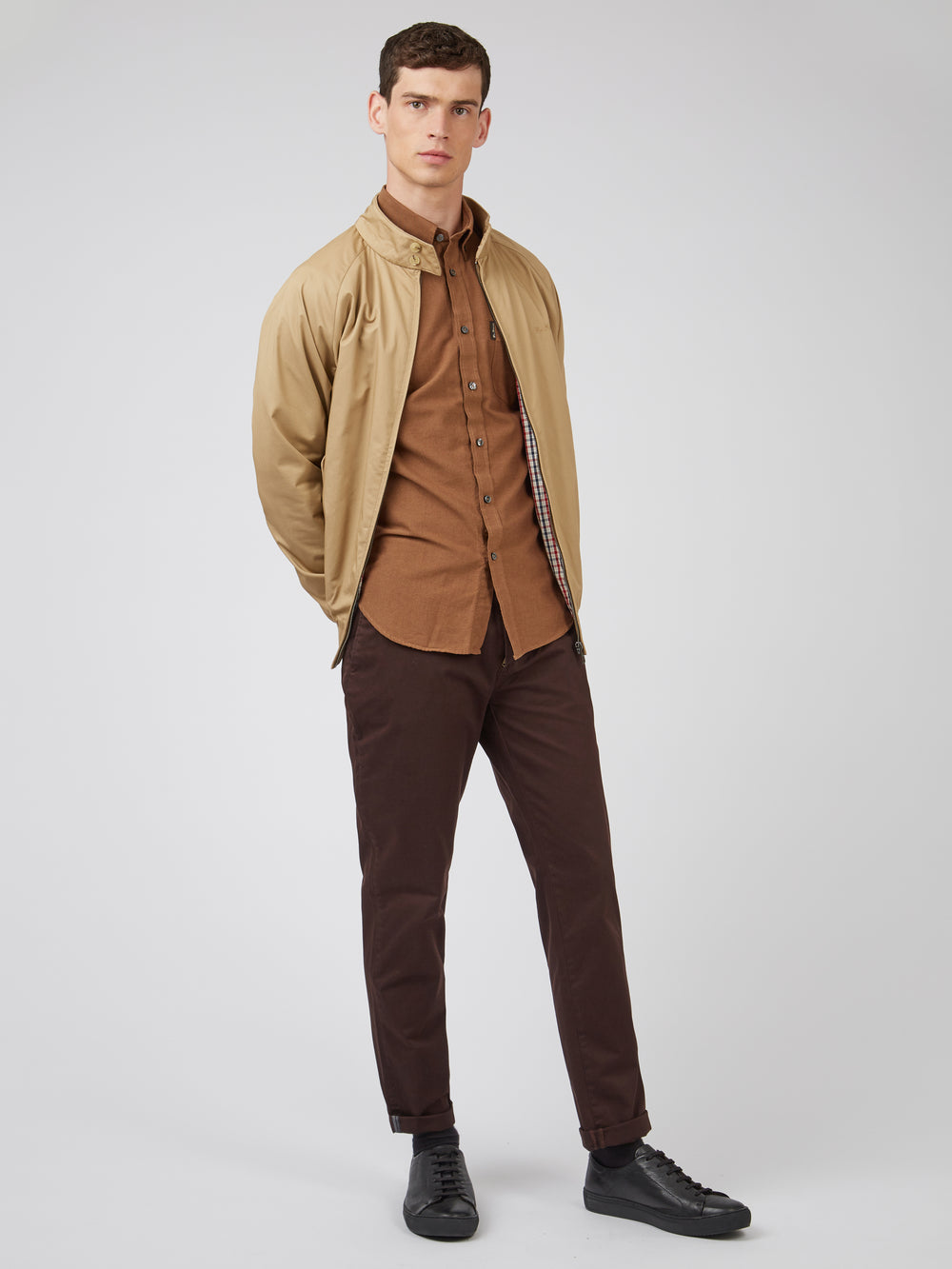 Spodnie Ben Sherman Signature Slim Stretch Chino Czerwone | 46MYNJDXI