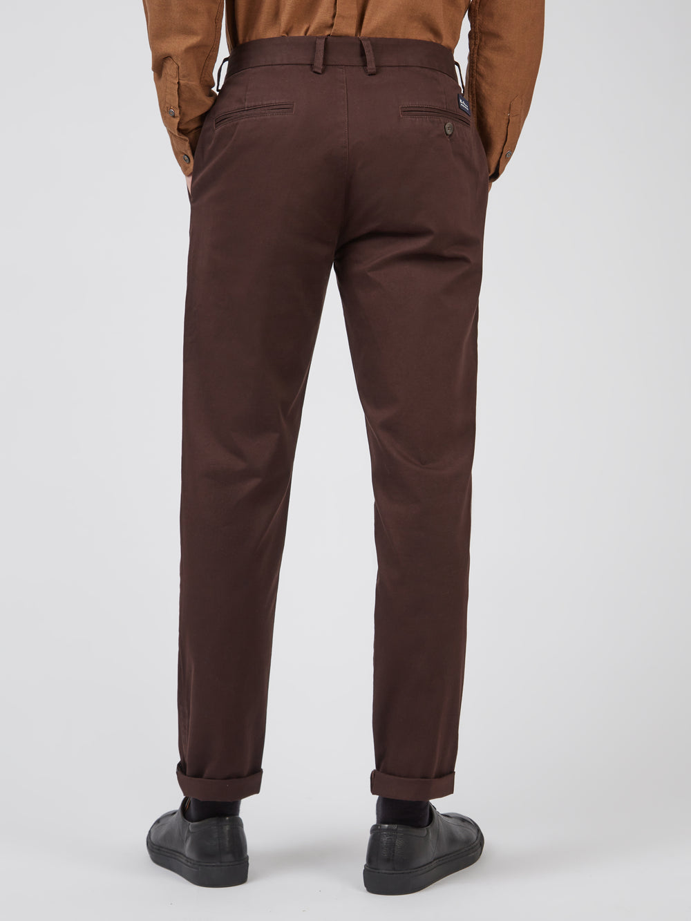 Spodnie Ben Sherman Signature Slim Stretch Chino Czerwone | 46MYNJDXI